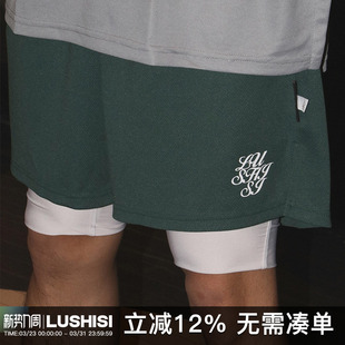 男篮球运动速干三四分裤 短裤 跑步健身刺绣 不过膝美式 LUSHISI夏季