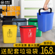 柏德汇长方形垃圾桶大号厨房家用无盖分类卫生间酒店客厅厕所商用