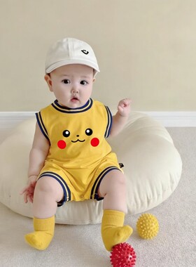 婴儿夏装男宝宝衣服无袖背心