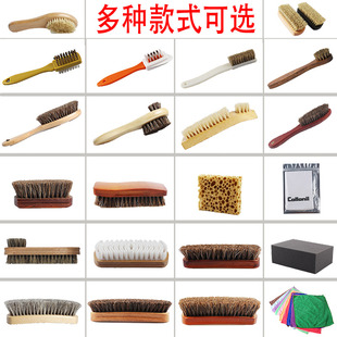 实木鞋刷猪毛擦鞋鞋油刷皮鞋刷子马毛上油刷磨砂皮清洁刷洗鞋刷子