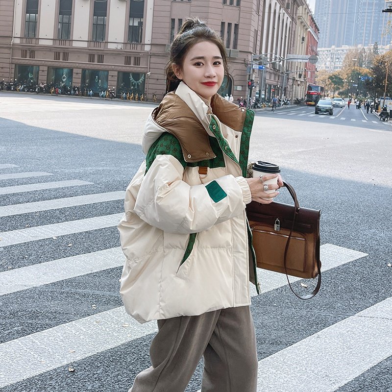 羽绒服学院保暖短款炸街