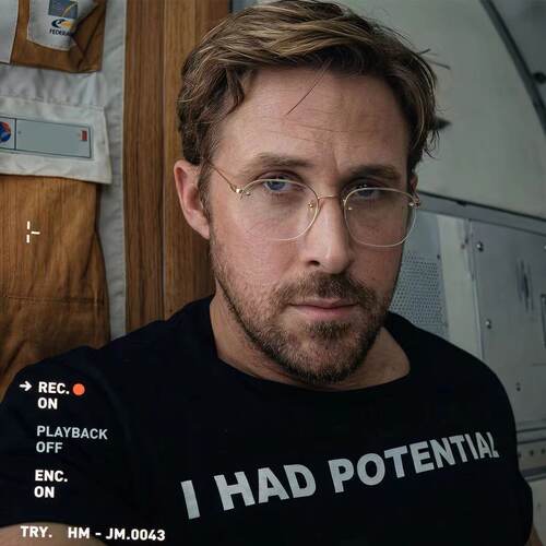 挽救计划周边高斯林同款I had potential字母短袖纯棉T恤男上衣夏