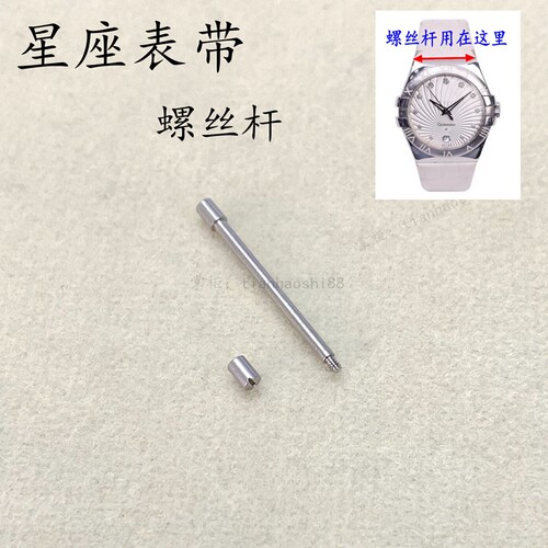 手表螺丝 适用星座皮表带螺丝杆 头节螺栓轴 表杆不锈钢双鹰表杆
