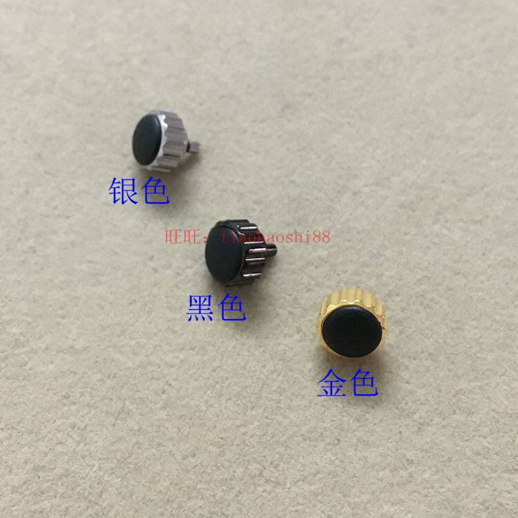 银色调时间手表把头