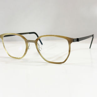 LINDBERG林德伯格眼镜框男女士时尚牛角内圈高端近视1864