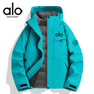 奥莱专区丨大码男款羽绒服冲锋衣三合一羽绒内胆可脱卸防风防水