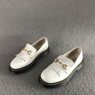 女鞋 通勤百搭单鞋 断码 漆皮时尚 清仓撤柜春夏套脚英伦风乐福鞋 正品