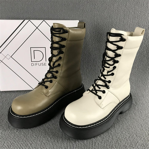 DFuse迪芙斯牛皮革马丁靴