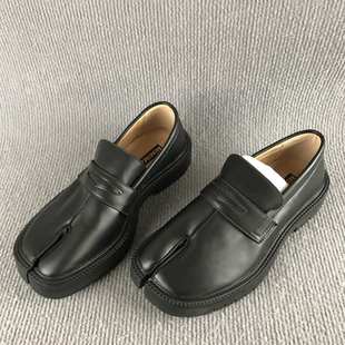 女鞋 品牌正品 一腳蹬單鞋 平底牛皮英倫風小皮鞋 斷碼 撤柜處理春秋季