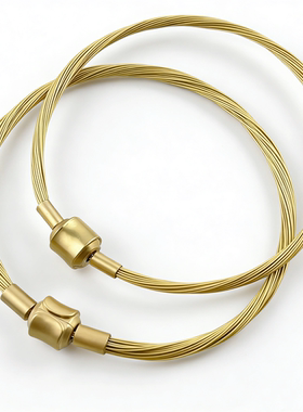 黄色钢丝编织手绳手链绳替换3D转运珠绳串珠搭配饰品DIY手链