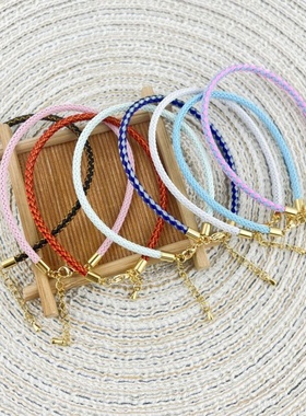 转运珠红绳diy不锈钢手绳钢丝绳