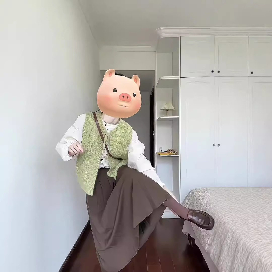 牛油果绿针织开衫马甲女秋冬复古叠穿宽松蝴蝶结系带背心马夹外搭