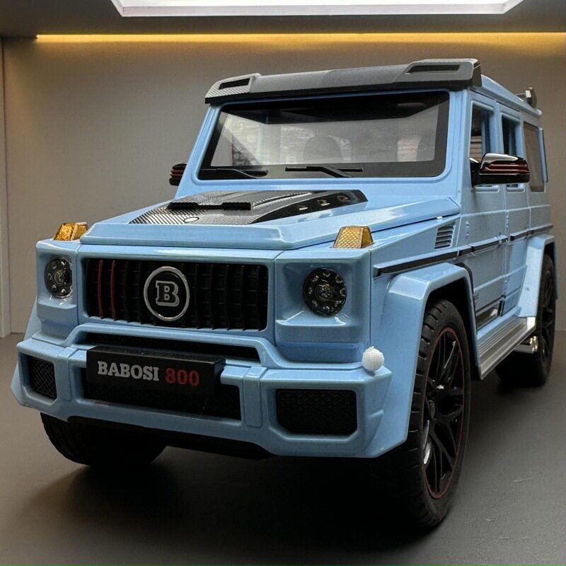 车致合金车模巴博斯G800带喷雾版玩具越野车模型摆件热销