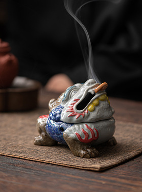 仿古陶瓷香薰炉盘香炉摆件