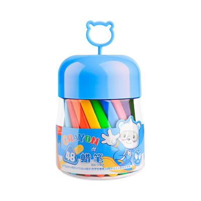 真彩蜡笔不脏手油画棒儿童安全幼儿园专用小学生不沾手画笔可水洗彩色腊笔宝宝36色24水彩笔涂色画画无塑料毒