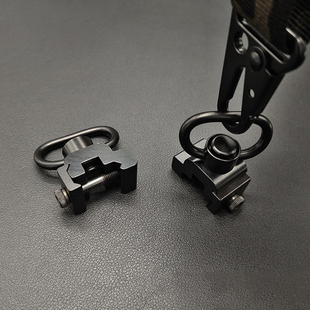司马m4司骏mp5锦明8兵峰p90小月亮arp9快拆QD扣21mm导轨背带扣