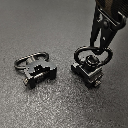 司马m4司骏mp5锦明8兵峰p90小月亮arp9快拆QD扣21mm导轨背带扣