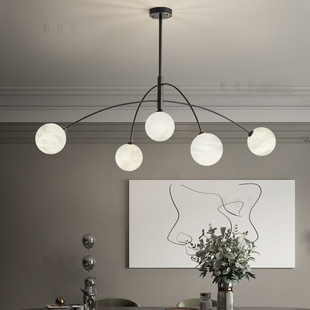设计师简约客厅吊灯北欧创意极简包豪斯魔豆新款 主卧室书房餐厅灯
