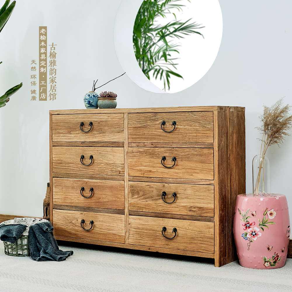 风化老门板八斗柜田园简约现代