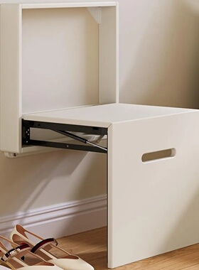 Wall Mounted Folding Chair Solid Step Stools,Shoe Changing