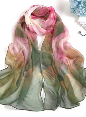 2025New Fashion Spring/Summer WomenFloral Printing BeachSilk