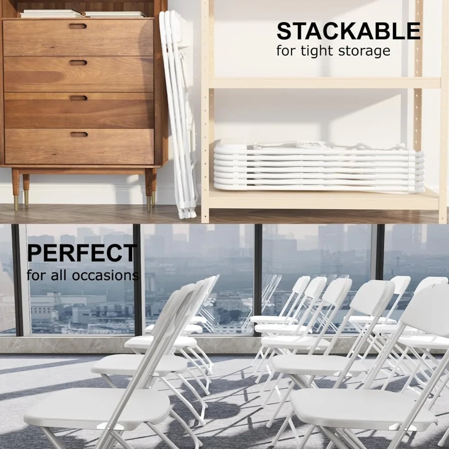 Folding Chairs,Portable Party Chairs, Plastic Folding Chair