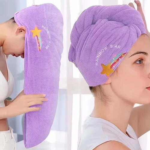 1pc Quickly Dry Hair Hat Super Absorbent Soft Bathroom Wome