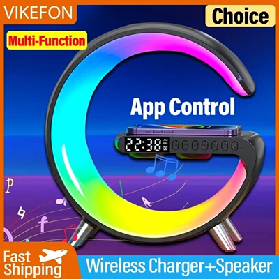LED Smart Wake Up Light RGB Night Light with Bluetooth Spea