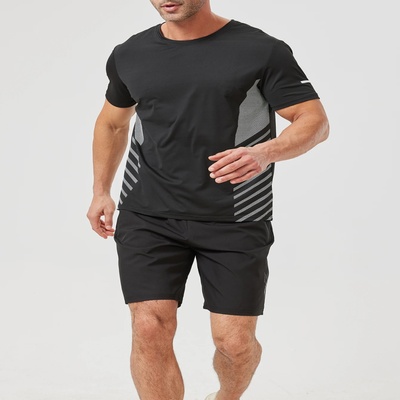 [USA Size] 2025 Summer Black Tracksuit For Men's Set Sleeves