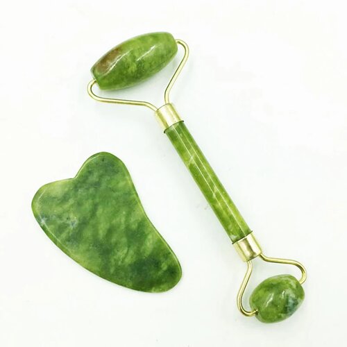 Natural Jade Scraping Board Roller Massager Law Tattoo Eye