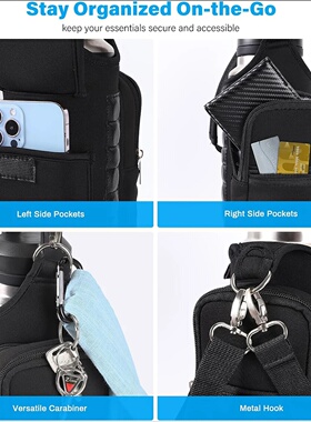 Magnetic Gym Bag Water Bottle Bag Sling Bag Phone Holder Wa