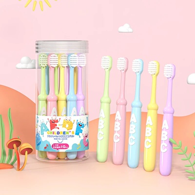 4/10 pcs Children's soft bristled toothbrush, cleaning and