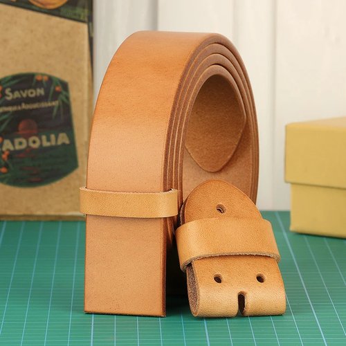Super Thick Vegetabel Tanned 100% Genuine Leather Belt With