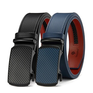 Men Belts Leather Waist Strap Male Automatic Buckle Waistba