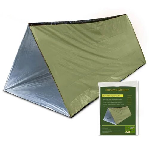 2-Person Outdoor Camping Tent Waterproof Lifesaving Tent Em
