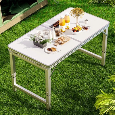 Outdoor table, portable folding table with handle - suitabl
