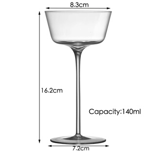 4PCS Goblet Cocktail Glasses Martini Glass Wine Glass Tasti