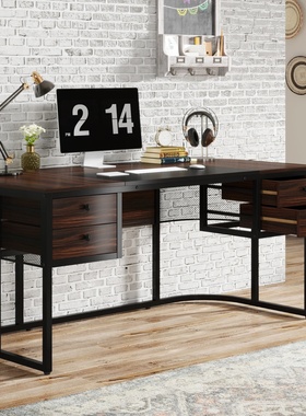 Tribesigns63-Inch Executive Desk with 4Drawers, Large Office