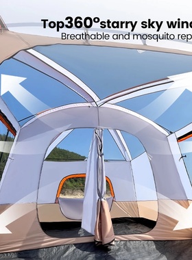 tent for 10 people, waterproof sun protection and windbreak