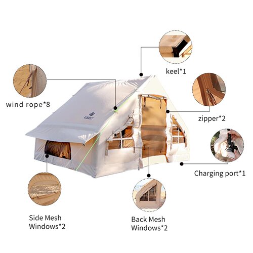 Large Inflatable Tent Tents for Outdoor Camping, Waterproof