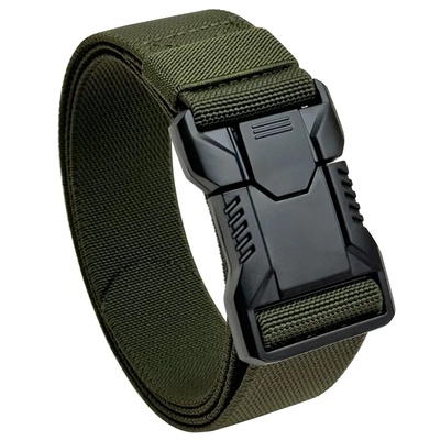 Tactical Belt Men's Elastic Webbing - Military Nylon Stretch