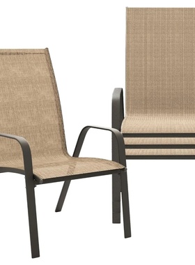 Patio Dining Chairs Set of 4, Outdoor Stackable Dining Furn