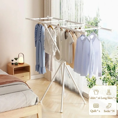 Clothes Drying Rack Foldable X-Type Drying Hanger Household