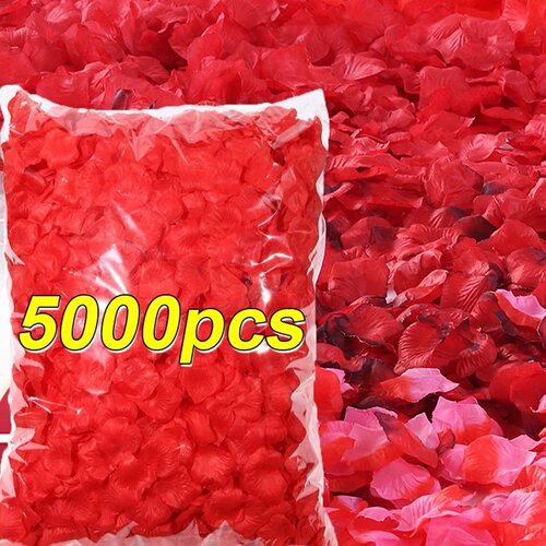 Wholesale Artificial Silk Rose Petals Colorful Red Black