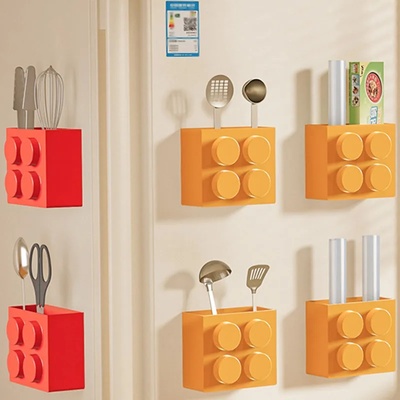 Building blocks refrigerator magnetic absorption box Househ