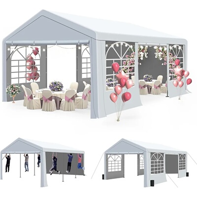 13' x 20' Party Tent & Carport - Heavy Duty Outdoor Wedding