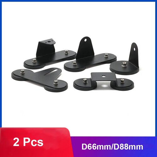 2Pcs D66mm D88mm Car Roof Strong Magnetic Holder Base LED L