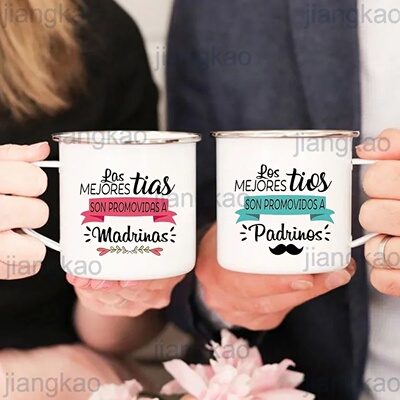 Promoted To Godmother/Godfather Print Mug Pregnancy Announc
