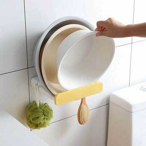 Scalable Basin Holder Without Punching Bathroom Storage Rac