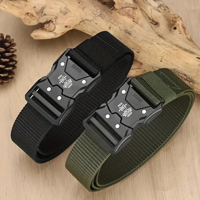 2PC Tactical Waist Belt - Durable Automatic Buckle, Perfect
